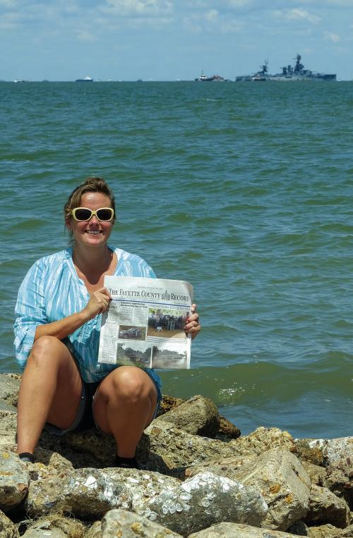 Record Visits Battleship Texas