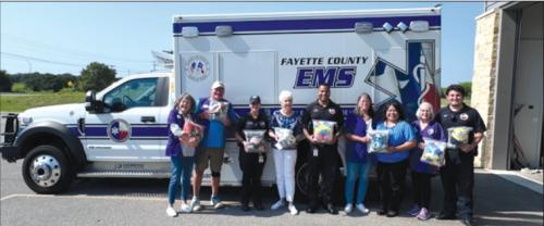 St. Mark’s Volunteers Donate Comfort Items to EMS