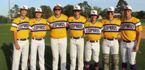 The seven senior members of the La Grange baseball team – left to right – Braxton Dahse, Max Dixon, Bradyn Prasek, Kyler Lamza, Ty Stark, Hunter Sabo and Holdyn Cooper. Photo by Jeff Wick