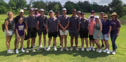The members of the regional-bound La Grange golf team had a big cheering section watching them at regionals last week in Huntsville.