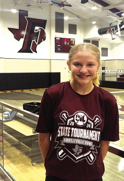 Fayetteville’s Scotti Beseda leads the Lady Lions in assists, and is second on the team in digs and aces as the team has jumped out to a 10-2 record this season. Photo by Jeff Wick