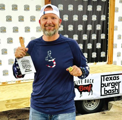 Dave Ehler of La Grange is the two-time defending grand champion of The Texas Burger Bash.