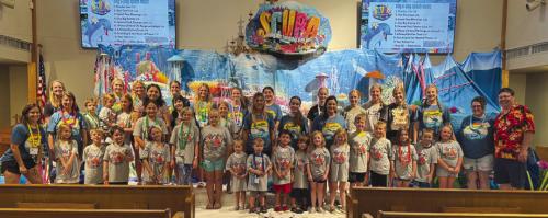 Vacation Bible School was held at Martin Luther Lutheran Church in Carmine June 9 to 13 with the theme SCUBA-Diving into friendship with God.