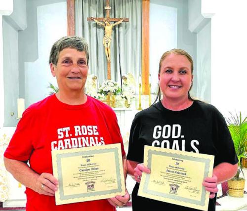 St. Rose Presents Service Awards