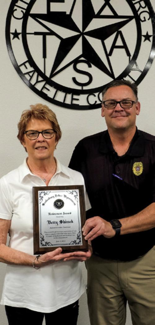 Shimek Retiring From Schulenburg PD
