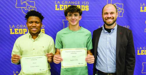 The Fixpatrick’s Garage Foundation Scholarship went to Jeremiah Dillard and Brigham Kelley. The presenter was Nathan Truex.