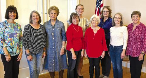 Fayette County CHS officers for 2026, back row from left: Secretary Madelyn Karstedt; Director Cathleen Noska, front row from left: Directors Barbara Eilert, Vera Wehring, Adrienne Kobza; Vice-President/Historian Phyllis Teykl; President Betty Danner; Treasurer/Director Marilyn Cernoch; and Director Carolyn Heihnsohn.
