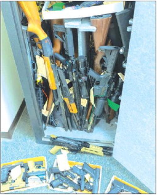 Here’s a look at some of the seized guns that will go up for auction by the Sheriff’s Department next week.
