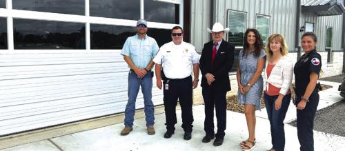 Fayette County Leaders Tour the New EMS Facility in Schulenburg