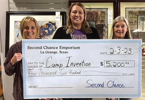 Second Chance Donates to Camp Invention