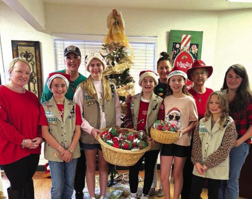 Girl Scouts Share Holiday Cheer at Care Inn