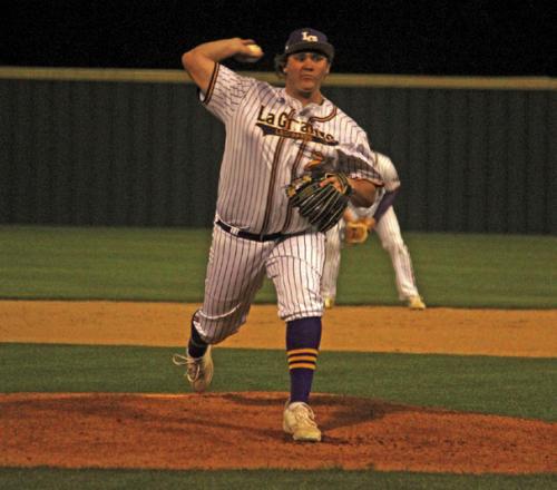 La Grange’s Bradyn Pasek was the winning pitcher Tuesday. Photos by Jeff Wick