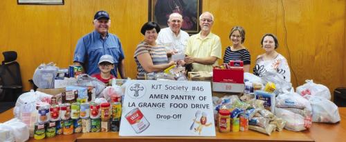 KJT Society No. 46 Donates to Food Pantry