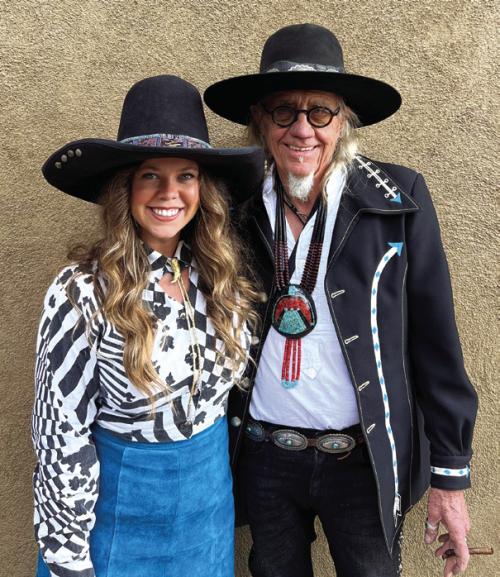 Allen Wilkinson of “Thunderbird Hats” and Courtney Jansky of “Suede and Honey.”