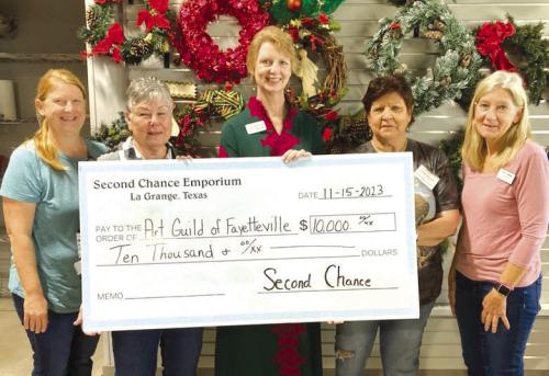 Second Chance Donates to Art Guild