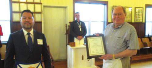 Weeren Honored for 65 Years as a Mason