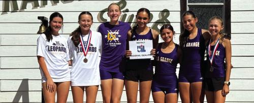 Lady Leps 2nd at District Cross Country
