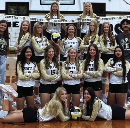 The 2025 Round Top-Carmine volleyball team defeated Fayetteville Monday to win the district title. The Cubettes now have a first round playoff bye.