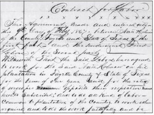 An image of the Holman contract.