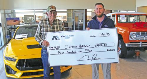 Hoffman Wins $400 Football Jackpot