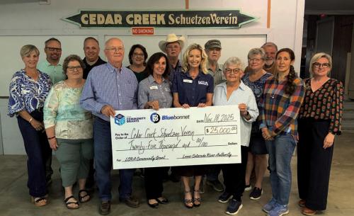 LCRA, Bluebonnet Electric Co-op Award $25,000 Grant for Renovations to Carmine Hall