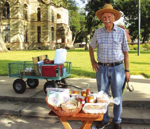 Don Kirby of Muldoon was selling cookies, jellies, sourdough bread and other goodies he and his wife, Mary, have made.
