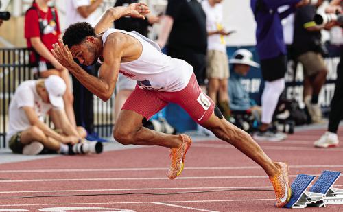 La Grange alum Trey East competed in the NCAA West Regional Track &amp; Field meet at Texas A&amp;M this past week. He ran the 400 meters (running a 45.23, his personal best) and in the 4x400m relay (3:03:49) for the University of Houston. In both events, he is advancing to the NCAA D1 Track &amp; Field National Championships in Eugene, Oregon June 11-14.