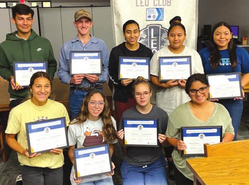 Leos Receive Certificate of Appreciation