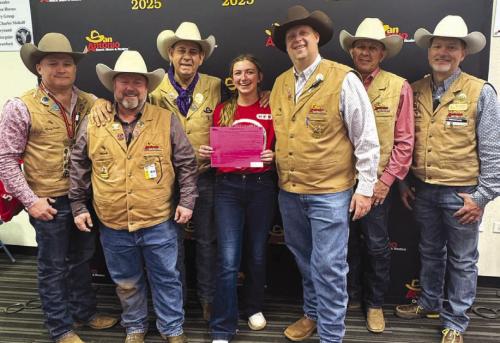 LHS’ Kynzee Swafford Earns Certificate In Calf Scramble at San Antonio Stock Show