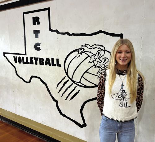 Round Top-Carmine volleyball star Jessica Rohde. Photo by Jeff Wick