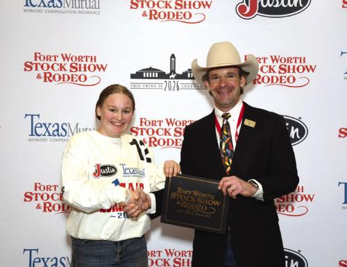 Melton Wins Calf in Fort Worth