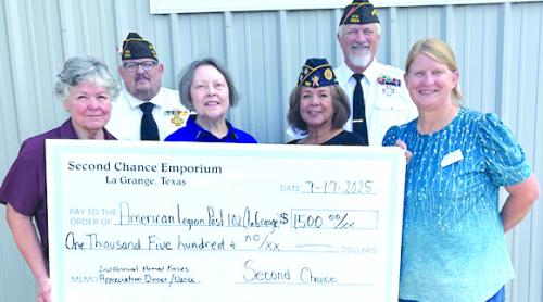 Second Chance Donates to American Legion
