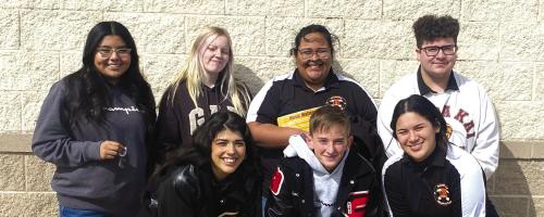 Pictured back from left: Shalanie Olvera, Teagan Faith, Elvia Lara, Jake Hernandez; front row: Perla Camacho, Jamison Bennett, and Priscilla Lara.