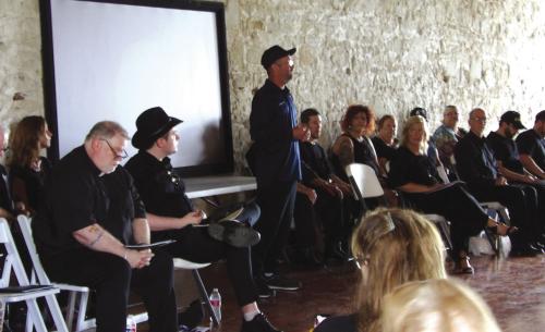 On Sept. 11 the Muldoon Mercantile was a full house for the Muldoon Volunteer Fire Deptarment’s production of the 9/11 play 110 Stories by Sarah Tuft.