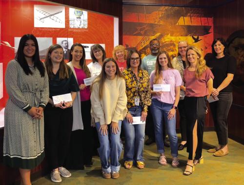 Pictured (L-R, Back): Melanie Ramirez, SFF Program Director; Jennifer Owens; Susannah Mikulin; Heather Allbright; Doris Klaus; Kenneth Wicks; Susie Shank; Amanda Kridel; (front) Ashleigh Parks; Ashley De La Garza; Jenny Neiser; Cheryl Pekar, SFF CEO; Not Pictured: Destiny Siptak; Erin Wotipka.
