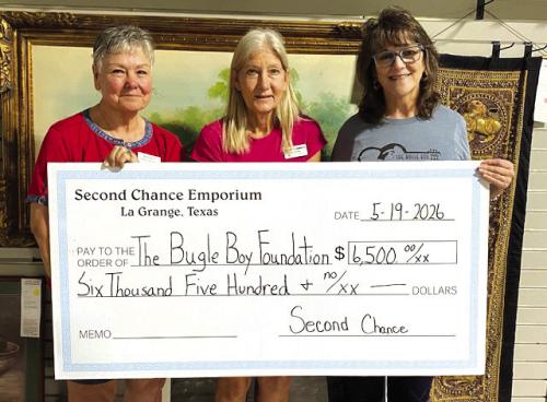 Second Chance Donates to Bugle Boy