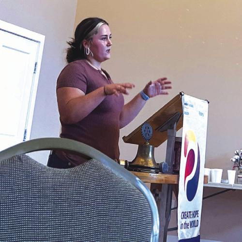 Rusek Speaks to Rotary Club