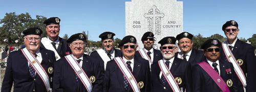Knights of Columbus Participate at Veterans Day Service in Praha