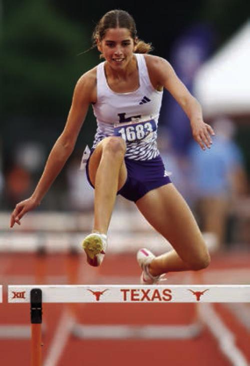 La Grange’s Macie Collier qualified for the 4A state meet in the 300 hurdles. She is the school record holder in the event and the fourth fastest qualifier at state in 4A. She is a junior but shown here the last time she qualified for state when she was a freshman.