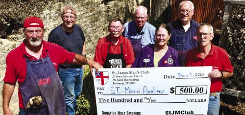 Holy Smokers Cook for St. Mark’s Auxiliary