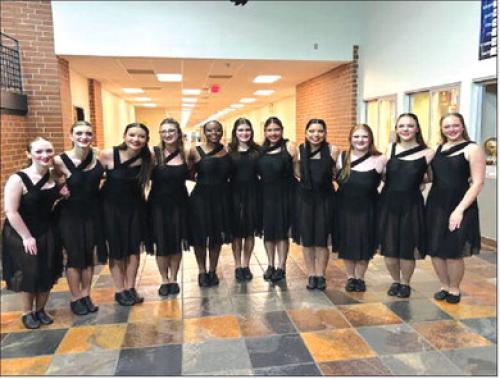 Pictured from left to right: Madison Hamrick, Kamryn Johnson, Emmalina Janda, Maddie Wright, Jazzmin Coleman, Ellah Hill, Emireth Cerda, Michelle Leal, Gracie Hill, Quinlyn Landis, Jessica Gross
