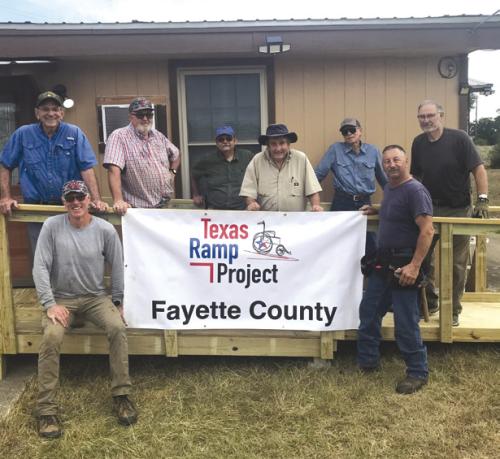 Texas Ramp Project Volunteers Build in Fayetteville