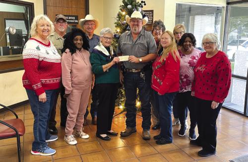 Deputy Santa Receives Donation