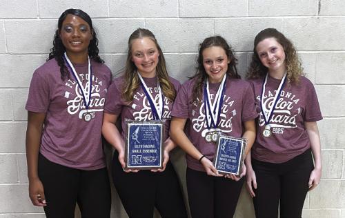 Guard Team (from left) NaShawna Willis, Lennon Demel, Hannah Garza, Emily Swift.