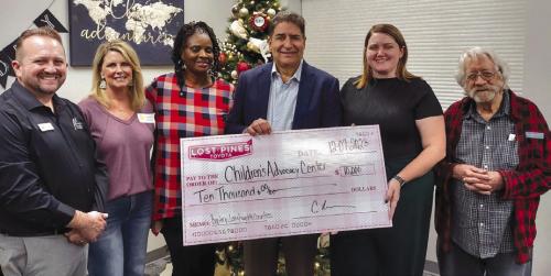 Lost Pines Toyota Donates to Children’s Advocacy Center