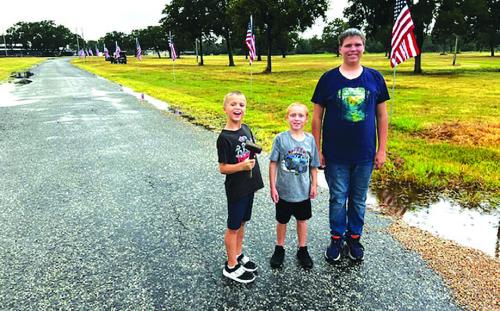 Lehmanns Continue Flag Tradition at Fairgrounds