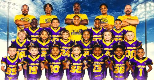 La Grange Leopard Freshmen team includes: Carter White-#00, Caiden Reves-#1, Nakoa Wilson-# 2, Jonathan Davis-#3, McCoy Francis-#4, Koi Cartwright-#7, Jullian Williams-#8, Xionn