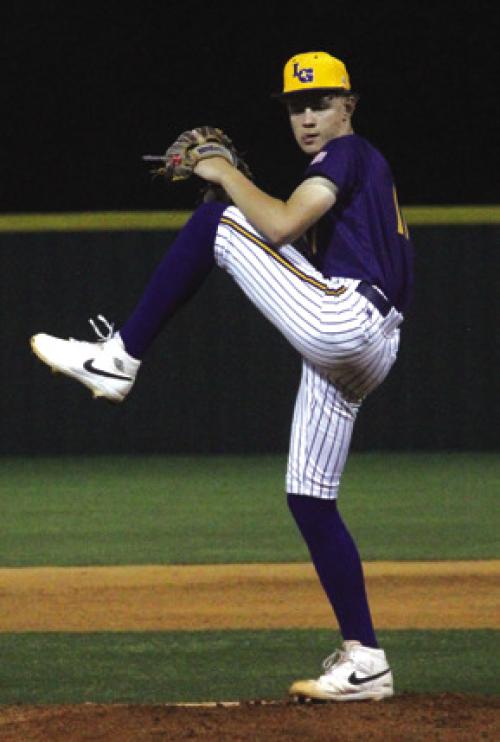 La Grange’s Tristan Ulrich was the starting pitcher Tuesday’s. Photo by Jeff Wick