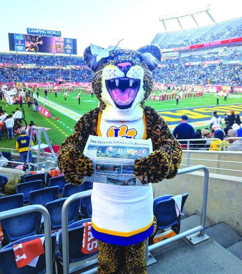 Leopard Mascot Performs at Citrus Bowl