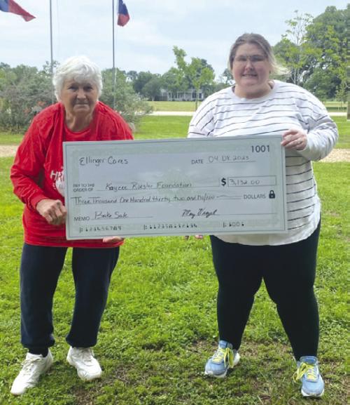 Ellinger Cares Donates to Kaycee Roesler